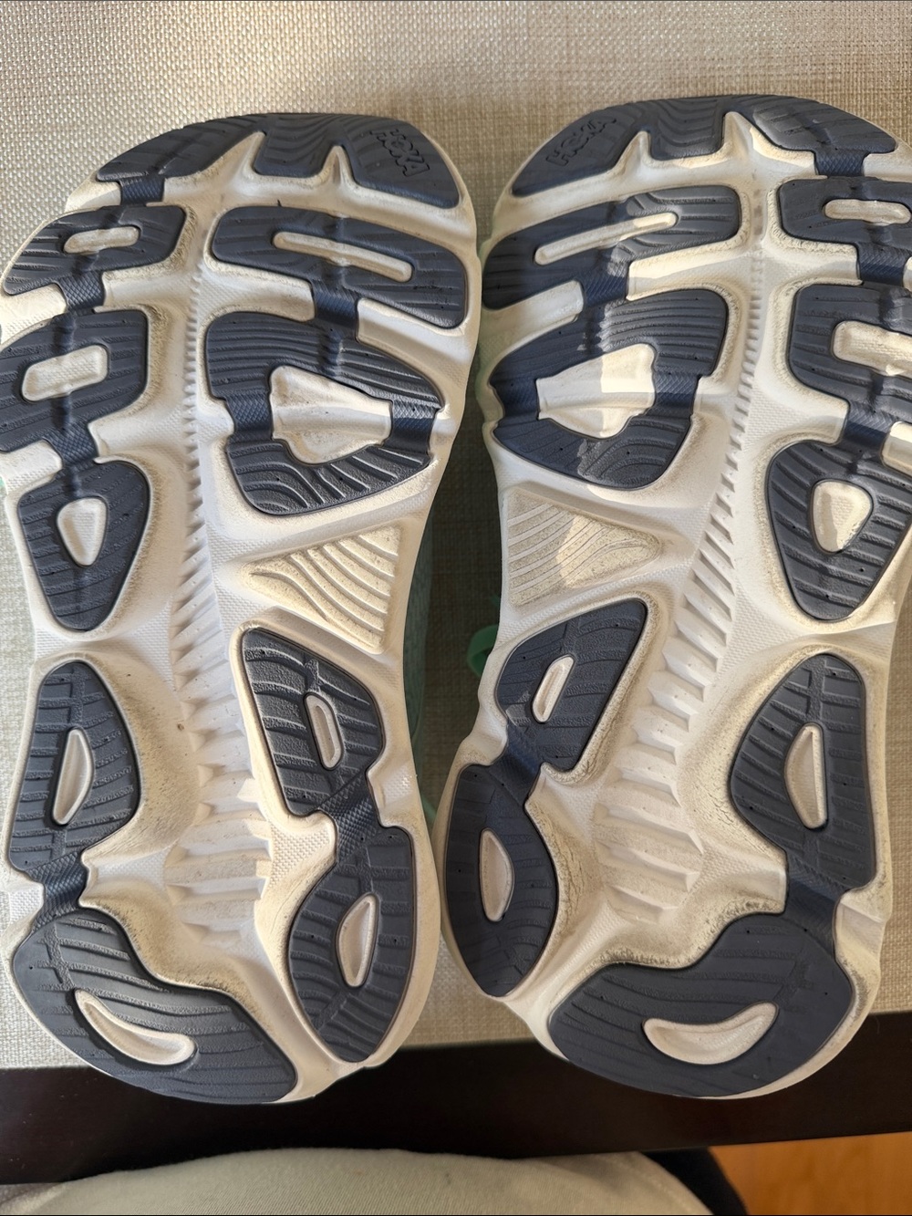 Hoka Mint and Teal Performance Running Shoes - Picture 6 of 9